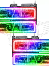 Oracle Lighting Pre-Assembled Halo Headlights ColorSHIFT w/o Controller SMD HL Chevrolet Suburban 1992-1999                                     - 8171-334 - Image 5