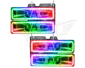 Oracle Lighting Pre-Assembled Halo Headlights ColorSHIFT w/o Controller SMD HL Chevrolet Tahoe 1992-2000