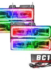 Oracle Lighting Pre-Assembled Halo Headlights ColorSHIFT w/ BC1 Controller SMD HL Chevrolet Tahoe 1992-2000                                     - 8172-335 - Image 5