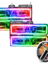 Oracle Lighting Pre-Assembled Halo Headlights ColorSHIFT w/ RF Controller SMD HL GMC Yukon 1992-2000                                     - 8173-330 - Image 5