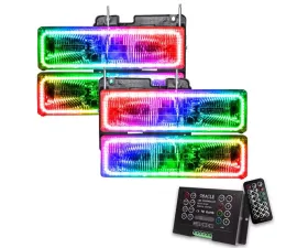 Oracle Lighting Pre-Assembled Halo Headlights ColorSHIFT w/ 2.0 Controller SMD HL GMC Yukon 1992-2000