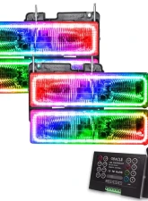 Oracle Lighting Pre-Assembled Halo Headlights ColorSHIFT w/ 2.0 Controller SMD HL GMC Yukon 1992-2000                                     - 8173-333 - Image 5