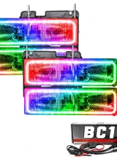 Oracle Lighting Pre-Assembled Halo Headlights ColorSHIFT w/ BC1 Controller SMD HL GMC Yukon 1992-2000                                     - 8173-335 - Image 5