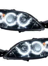 Oracle Lighting Pre-Assembled Halo Headlights (4DR Halogen Style) White Color SMD HL Mazda 3 2004-2009                                     - 8174-001 - Image 5