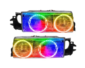 Oracle Lighting Pre-Assembled LED Halo Headlights (4DR Halogen Style) ColorSHIFT w/o Controller SMD HL Chevrolet Caprice 1991-1996