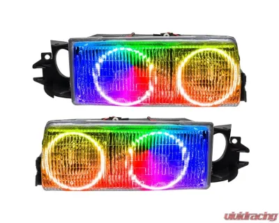 Oracle Lighting Pre-Assembled LED Halo Headlights (4DR Halogen Style) ColorSHIFT w/o Controller SMD HL Chevrolet Caprice 1991-1996 - 8178-334