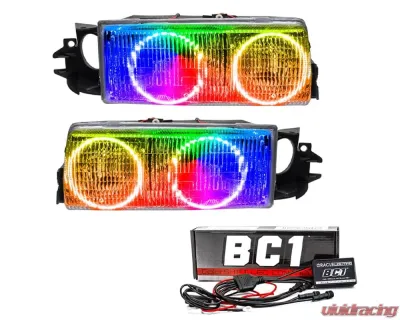 Oracle Lighting Pre-Assembled LED Halo Headlights (4DR Halogen Style) ColorSHIFT w/ BC1 Controller SMD HL Chevrolet Caprice 1991-1996 - 8178-335