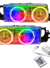 Oracle Lighting Pre-Assembled LED Halo Headlights (4DR Halogen Style) ColorSHIFT w/ Simple Controller SMD HL Chevrolet Caprice 1991-1996                                     - 8178-504 - Image 5