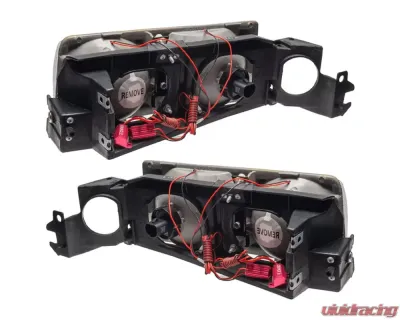Oracle Lighting Pre-Assembled LED Halo Headlights (4DR Halogen Style) Red Color SMD HL Chevrolet Caprice 1991-1996 - 8178-003