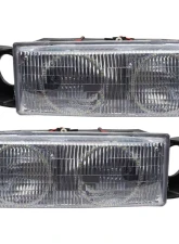 Oracle Lighting Pre-Assembled LED Halo Headlights (4DR Halogen Style) Red Color SMD HL Chevrolet Caprice 1991-1996                                     - 8178-003 - Image 2