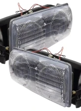 Oracle Lighting Pre-Assembled LED Halo Headlights (4DR Halogen Style) Red Color SMD HL Chevrolet Caprice 1991-1996                                     - 8178-003 - Image 3