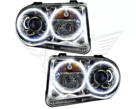 Oracle Lighting Pre-Assembled Halo Headlights (HID Style - No Bulbs) White Color SMD HL Chrysler 300C V8 2005-2010