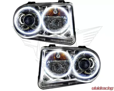 Oracle Lighting Pre-Assembled Halo Headlights (HID Style - No Bulbs) White Color SMD HL Chrysler 300C V8 2005-2010 - 8186-001
