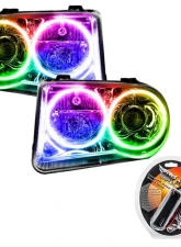 Oracle Lighting Pre-Assembled Halo Headlights (HID Style - No Bulbs) ColorSHIFT w/ RF Controller SMD HL Chrysler 300C V8 2005-2010                                     - 8186-330 - Image 7