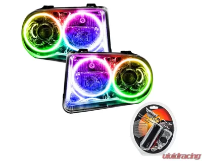 Oracle Lighting Pre-Assembled Halo Headlights (HID Style - No Bulbs) ColorSHIFT w/ RF Controller SMD HL Chrysler 300C V8 2005-2010 - 8186-330