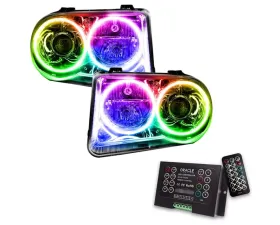 Oracle Lighting Pre-Assembled Halo Headlights (HID Style - No Bulbs) ColorSHIFT w/ 2.0 Controller SMD HL Chrysler 300C V8 2005-2010