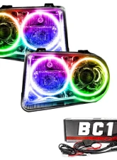 Oracle Lighting Pre-Assembled Halo Headlights (HID Style - No Bulbs) ColorSHIFT w/ BC1 Controller SMD HL Chrysler 300C V8 2005-2010                                     - 8186-335 - Image 7