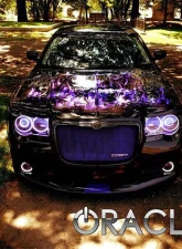 Oracle Lighting Pre-Assembled Halo Headlights (HID Style - No Bulbs) ColorSHIFT w/ 2.0 Controller SMD HL Chrysler 300C V8 2005-2010                                     - 8186-333 - Image 6