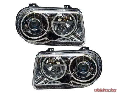 Oracle Lighting Pre-Assembled Halo Headlights (HID Style - No Bulbs) ColorSHIFT w/ 2.0 Controller SMD HL Chrysler 300C V8 2005-2010 - 8186-333