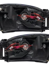 Oracle Lighting Pre-Assembled LED Halo Headlights Kit (HID Style) ColorSHIFT w/ BC1 Controller SMD HL - Black Dodge Ram 2007-2008                                     - 8187-335 - Image 4