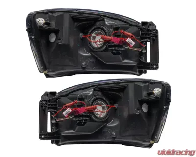 Oracle Lighting Pre-Assembled LED Halo Headlights Kit (HID Style) ColorSHIFT w/ BC1 Controller SMD HL - Black Dodge Ram 2007-2008 - 8187-335