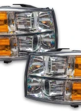 Oracle Lighting Pre-Assembled LED Halo Headlights Square Style (Chrome) ColorSHIFT w/ 2.0 Controller SMD HL Chevrolet Silverado 2007-2013                                     - 8188-333 - Image 3