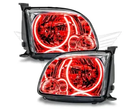 Oracle Lighting Pre-Assembled LED Halo Headlights Red Color Regular/Accessible Cab SMD HL Toyota Tundra 2005-2006