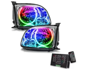 Oracle Lighting Pre-Assembled LED Halo Headlights ColorSHIFT w/ 2.0 Controller Regular/Accessible Cab SMD HL Toyota Tundra 2005-2006