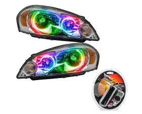 Oracle Lighting Non-Projector Pre-Assembled Headlights LED Halo Kit ColorSHIFT w/ RF Controller Chevrolet Impala 2006-2013