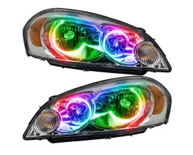 Oracle Lighting Non-Projector Pre-Assembled Headlights LED Halo Kit ColorSHIFT w/o Controller Chevrolet Impala 2006-2013