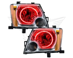 Oracle Lighting Pre-Assembled Headlights LED Halo Kit Red Nissan Xterra 2005-2014