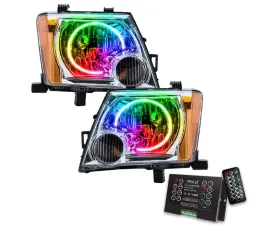 Oracle Lighting Pre-Assembled Headlights LED Halo Kit ColorSHIFT 2.0 Nissan Xterra 2005-2014