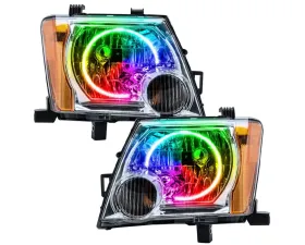 Oracle Lighting Pre-Assembled Headlights LED Halo Kit ColorSHIFT - No Controller Nissan Xterra 2005-2014