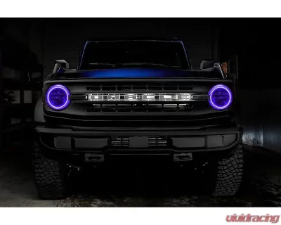 Oracle Lighting Colorshift LED Headlight Halo Kit - Base Headlights w/ BC1 Controller Ford Bronco 2021-2023 - 1470-335