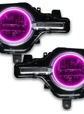Oracle Lighting Colorshift LED Headlight Halo Kit - Base Headlights w/ BC1 Controller Ford Bronco 2021-2023                                     - 1470-335 - Image 9