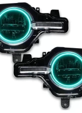 Oracle Lighting Colorshift LED Headlight Halo Kit - Base Headlights w/ BC1 Controller Ford Bronco 2021-2023                                     - 1470-335 - Image 10