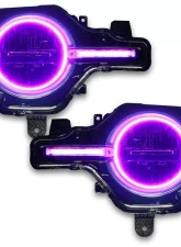 Oracle Lighting Colorshift Headlight Halo Kit w/ DRL Bar - Base Headlights w/out Controller Ford Bronco 2021-2023                                     - 1471-334 - Image 11