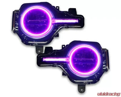 Oracle Lighting Colorshift Headlight Halo Kit w/ DRL Bar - Base Headlights w/out Controller Ford Bronco 2021-2023 - 1471-334