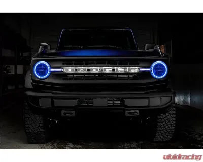 Oracle Lighting Colorshift Headlight Halo Kit w/ DRL Bar - Base Headlights w/out Controller Ford Bronco 2021-2023 - 1471-334
