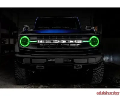 Oracle Lighting Colorshift Headlight Halo Kit w/ DRL Bar - Base Headlights w/out Controller Ford Bronco 2021-2023 - 1471-334
