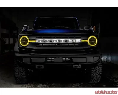 Oracle Lighting Colorshift Headlight Halo Kit w/ DRL Bar - Base Headlights w/out Controller Ford Bronco 2021-2023 - 1471-334