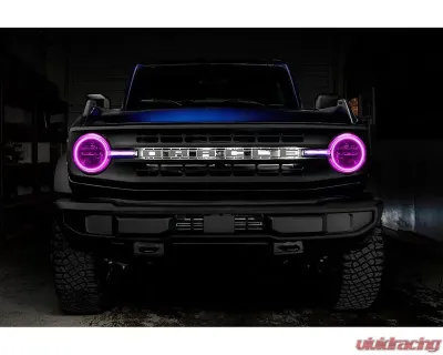 Oracle Lighting Colorshift Headlight Halo Kit w/ DRL Bar - Base Headlights w/out Controller Ford Bronco 2021-2023 - 1471-334