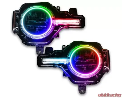 Oracle Lighting Colorshift Headlight Halo Kit w/ DRL Bar - Base Headlights w/out Controller Ford Bronco 2021-2023 - 1471-334