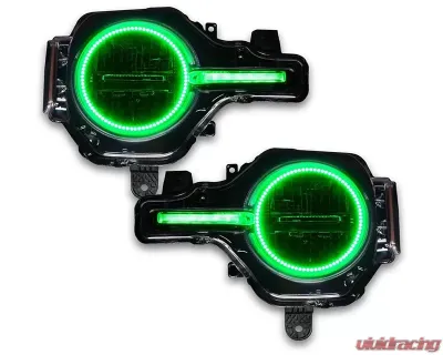 Oracle Lighting Colorshift Headlight Halo Kit w/ DRL Bar - Base Headlights w/out Controller Ford Bronco 2021-2023 - 1471-334