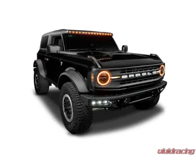 Oracle Lighting Carbonized Grey Integrated Windshield Roof Led Light Bar System Ford Bronco 2021+ - 5888-023-MF