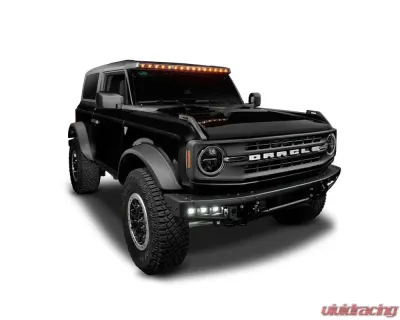 Oracle Lighting Carbonized Grey Integrated Windshield Roof Led Light Bar System Ford Bronco 2021+ - 5888-023-MF