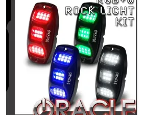 Oracle Lighting 4pc Colorshift RGB+W Underbody Wheel Well Rock Light Kit