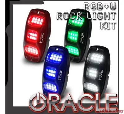 Oracle Lighting 4pc Colorshift RGB+W Underbody Wheel Well Rock Light Kit - 5895-339