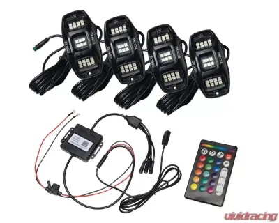 Oracle Lighting 4pc Colorshift RGB+W Underbody Wheel Well Rock Light Kit - 5895-339