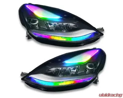 Oracle Lighting Dynamic ColorShift Headlight DRL Upgrade Tesla Model 3 2021+ - 1473-332
